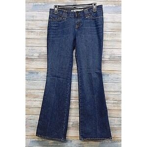 GAP Low Rise Flare Jeans Ankle Length Dark Wash Women Size 2